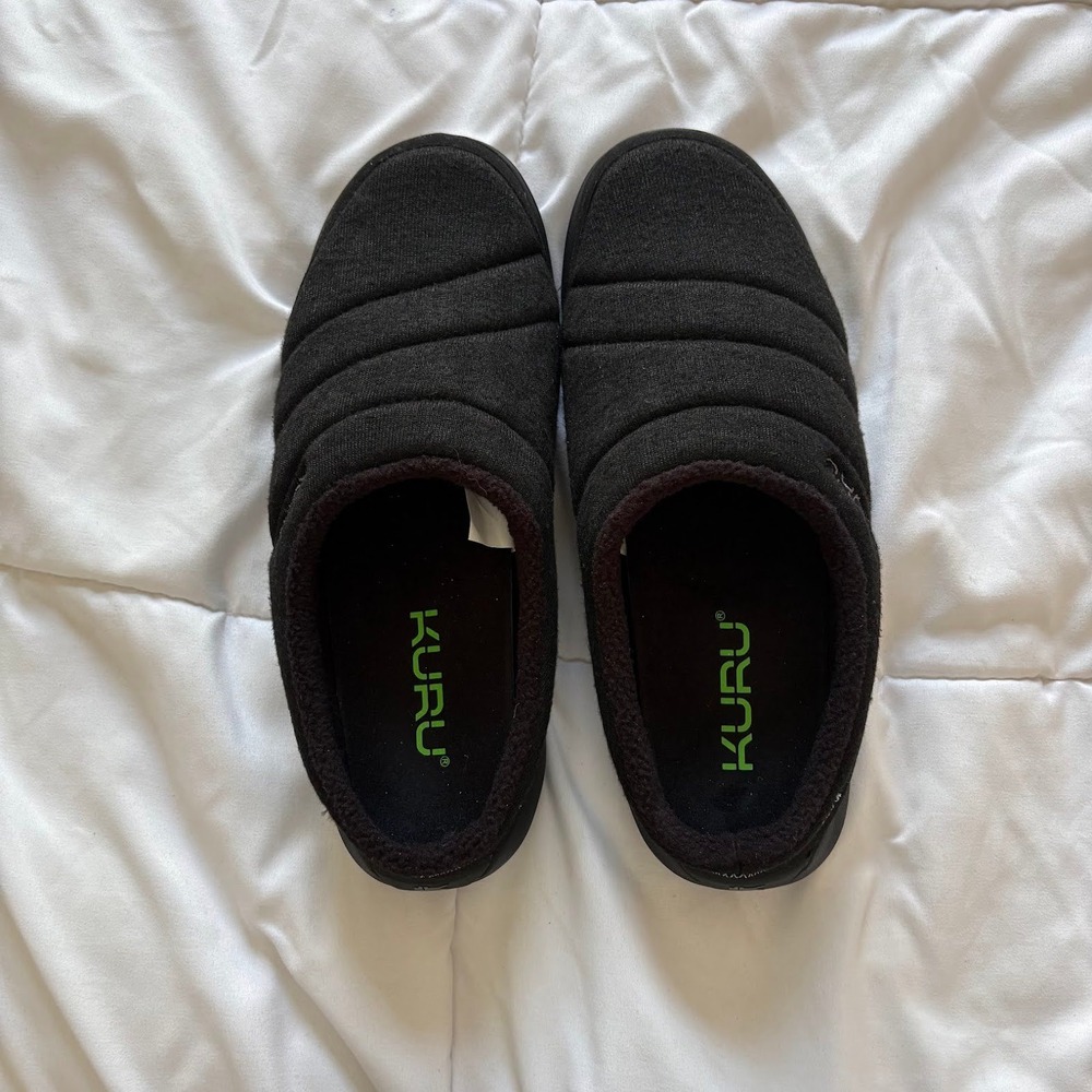 Kuru Draft 2 Mens 11.5 Black Classic Casual Walking Slip-On Mule Slippers Shoes